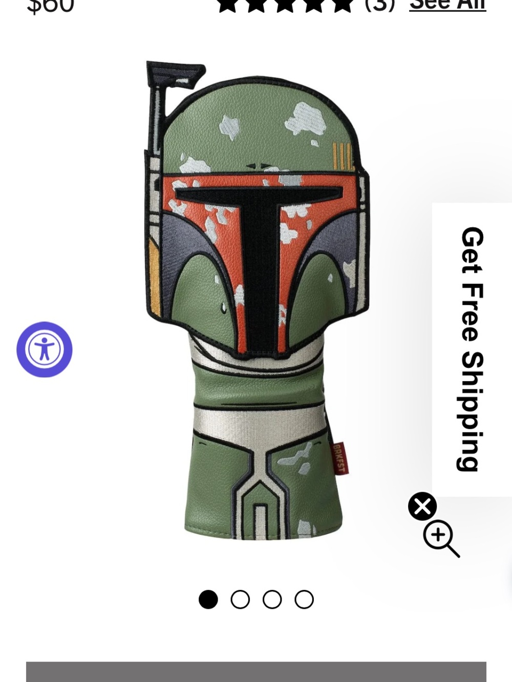Star Wars Boba Fett Golf Club Headcover